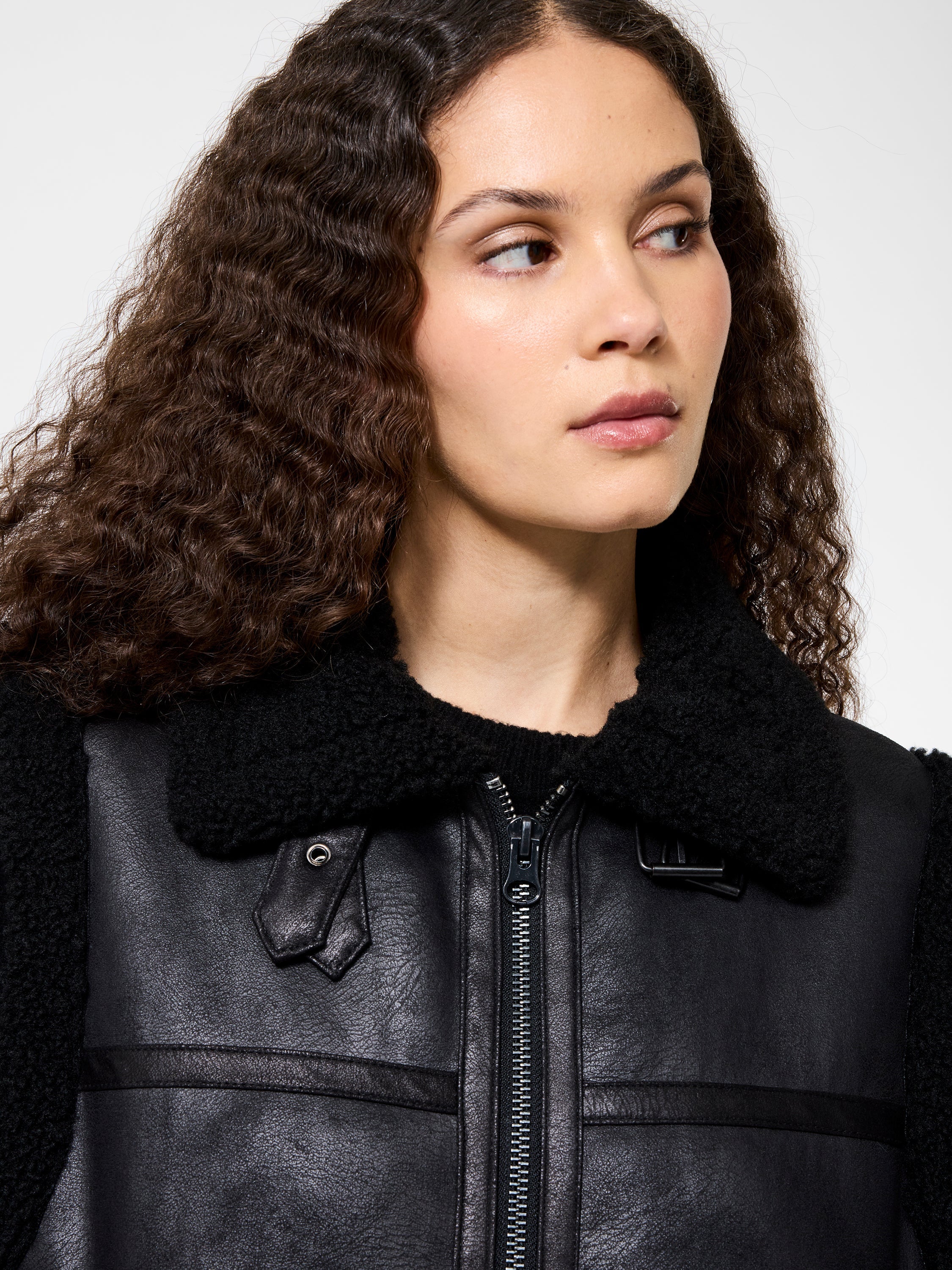 Camry Faux Suede Sleeveless Gilet