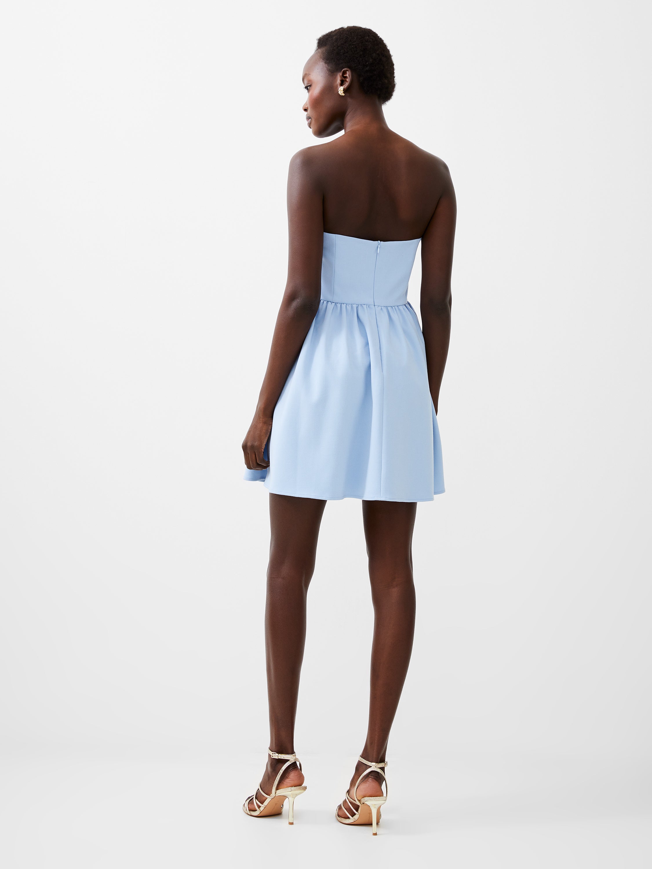 Whisper Strapless Peplum Dress
