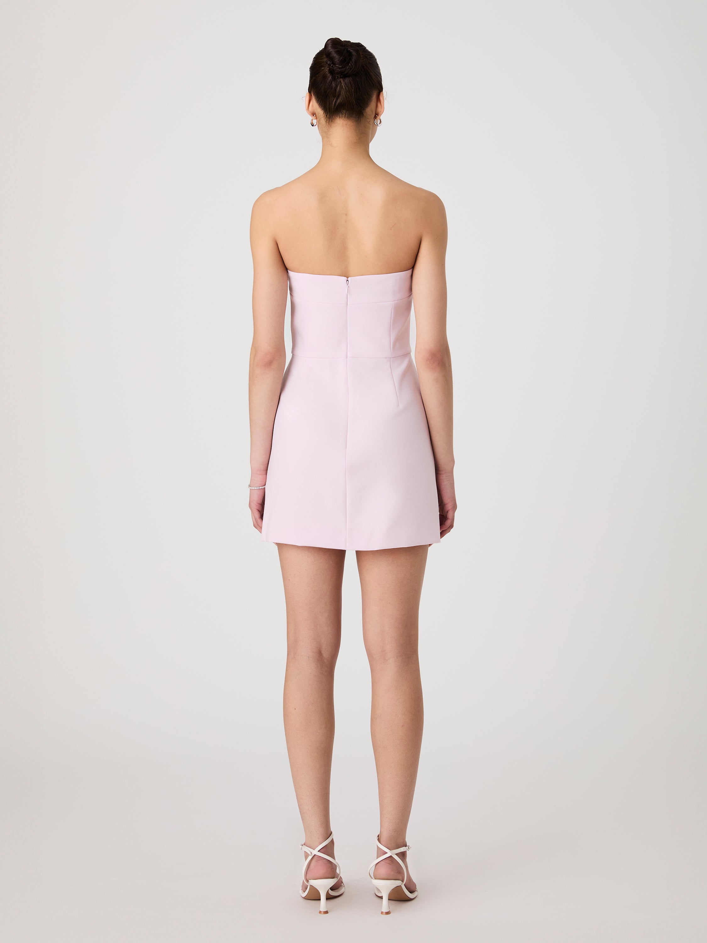 Whisper Strapless Bow Mini Dress