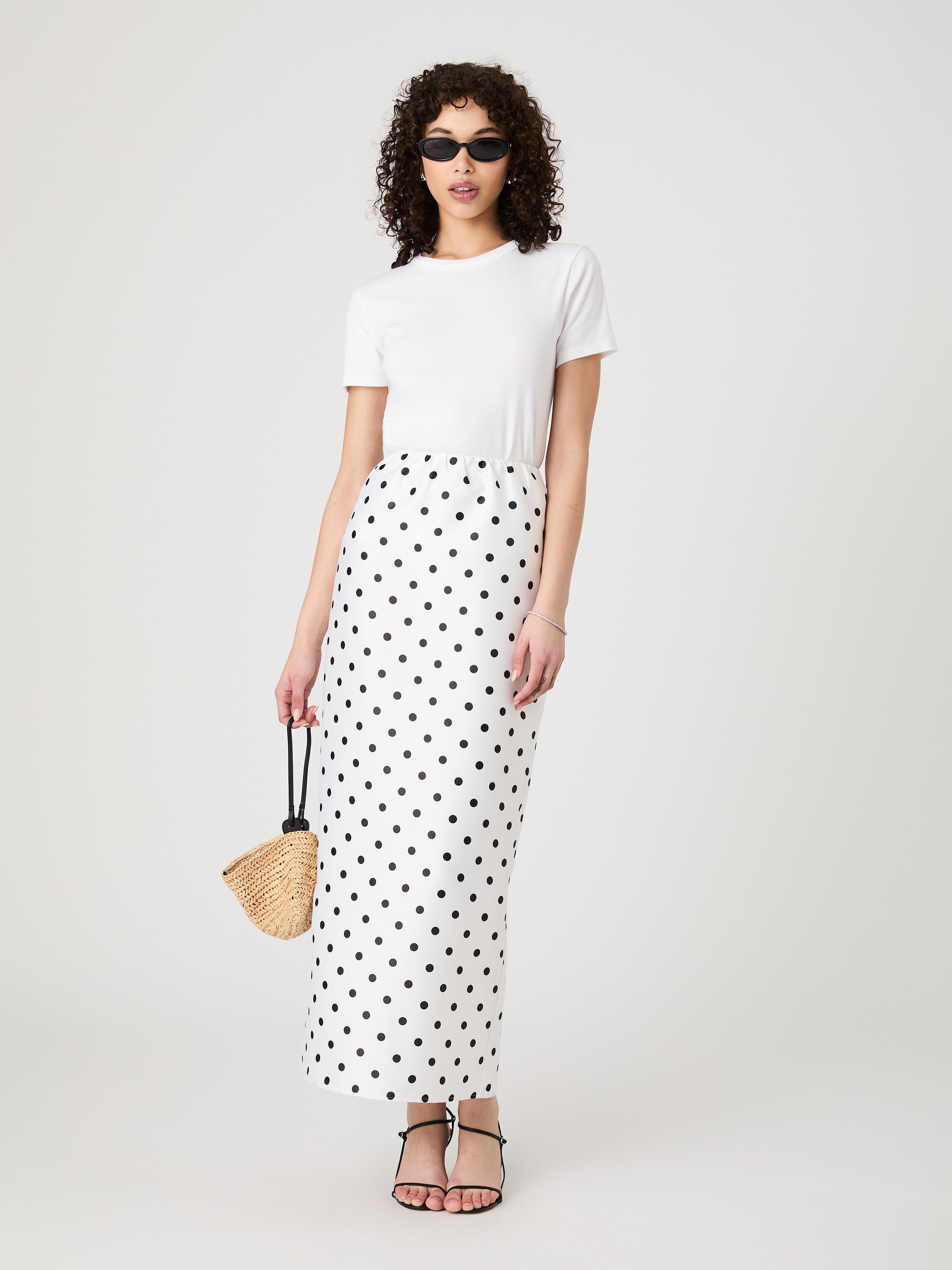 Polka Dot Maxi Skirt