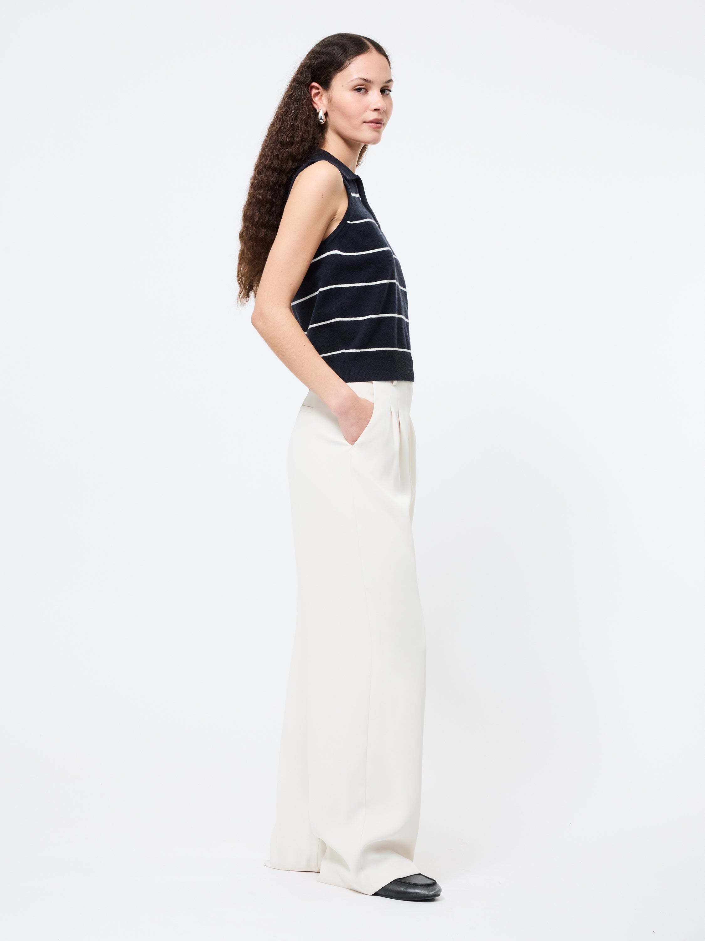 Sloane Knit Collared Top