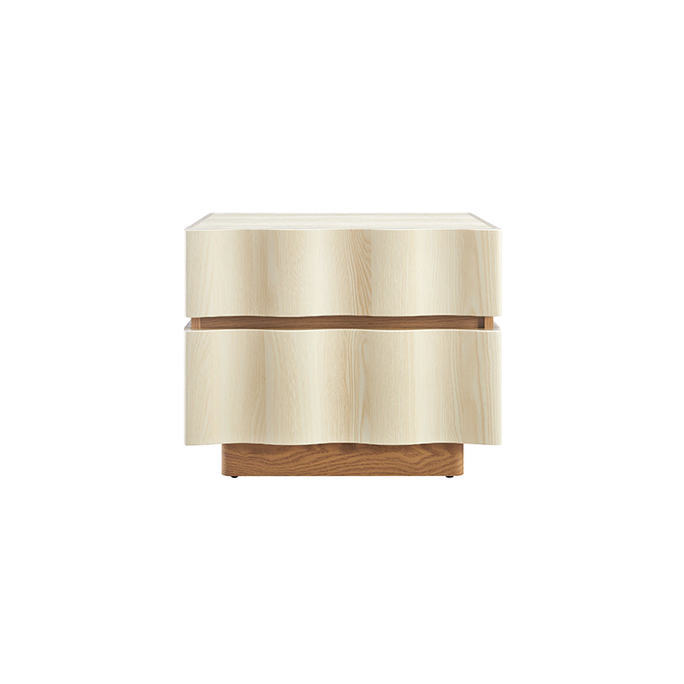 Iola Nightstand, White Light Oak