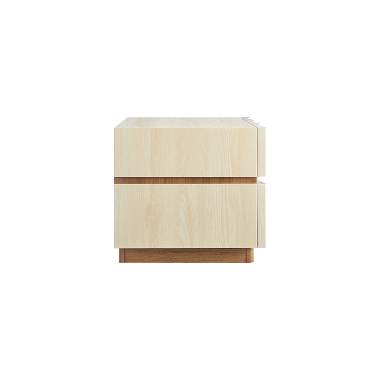 Iola Nightstand, White Light Oak