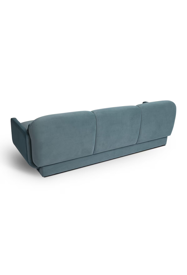 Azura Blue Velvet Sofa