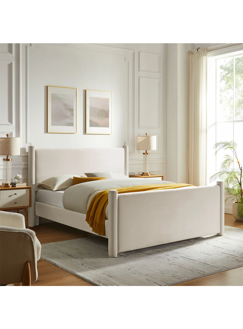 Mariselle Full Plaform Bed,Alabaster
