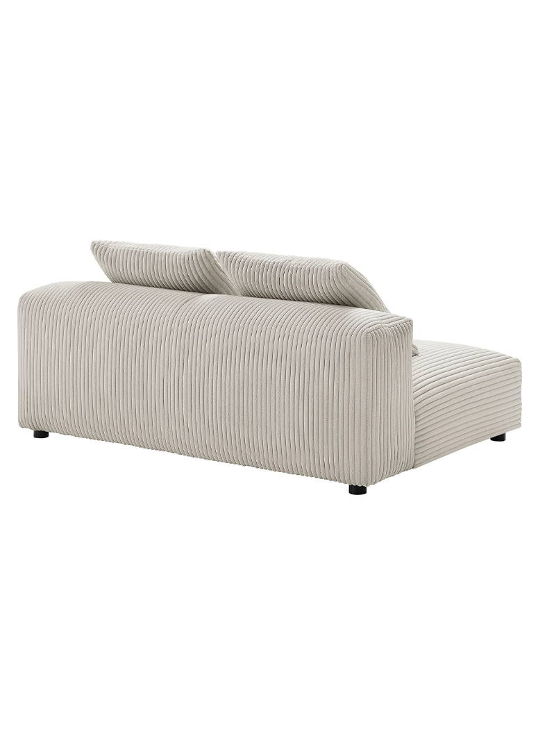 Aric Armless Sofa,almond