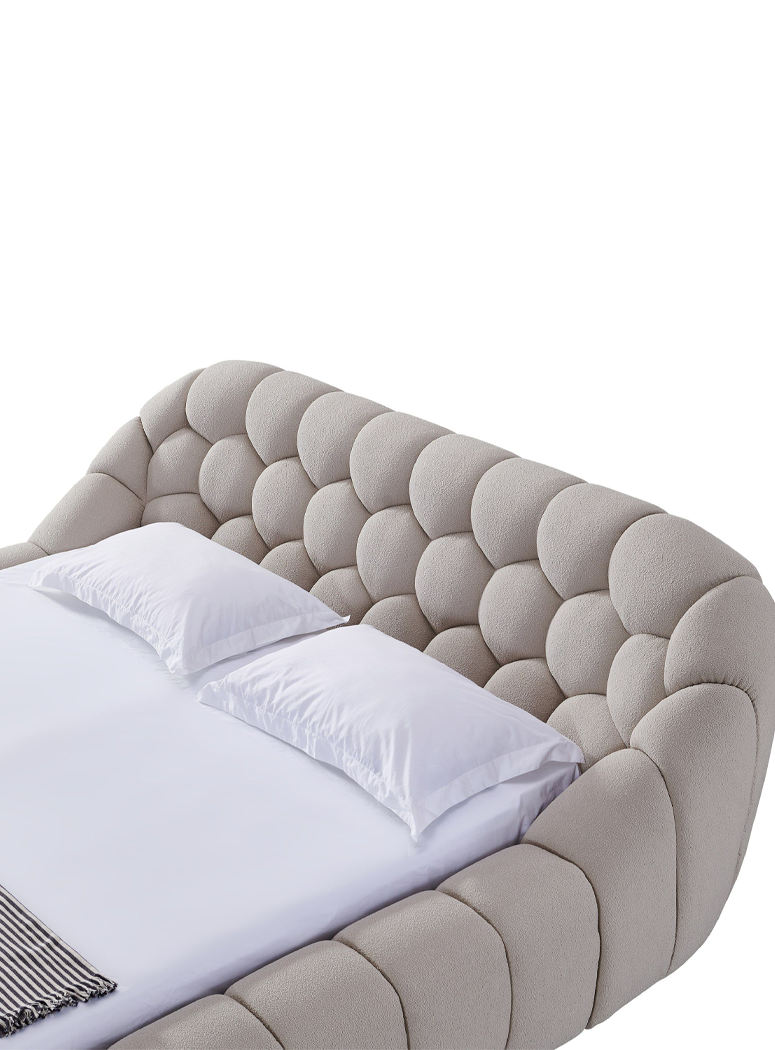 Veridian Queen Bed, beige