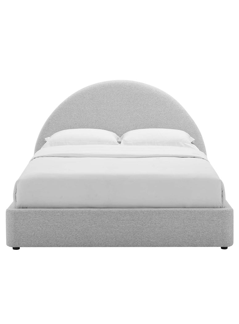 Hutch King Bed,light gray