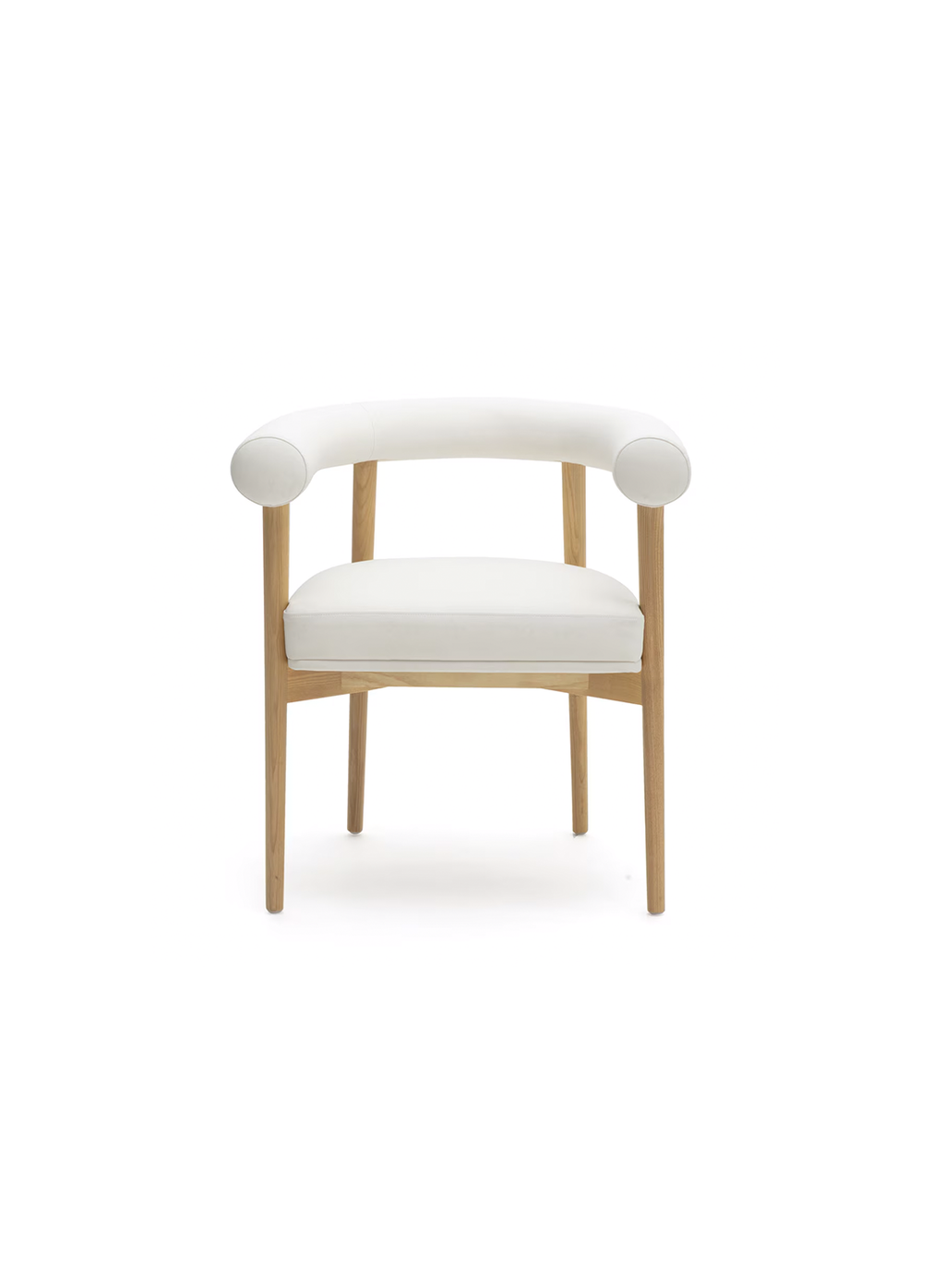 Para Vegan Leather Dining Chair, White