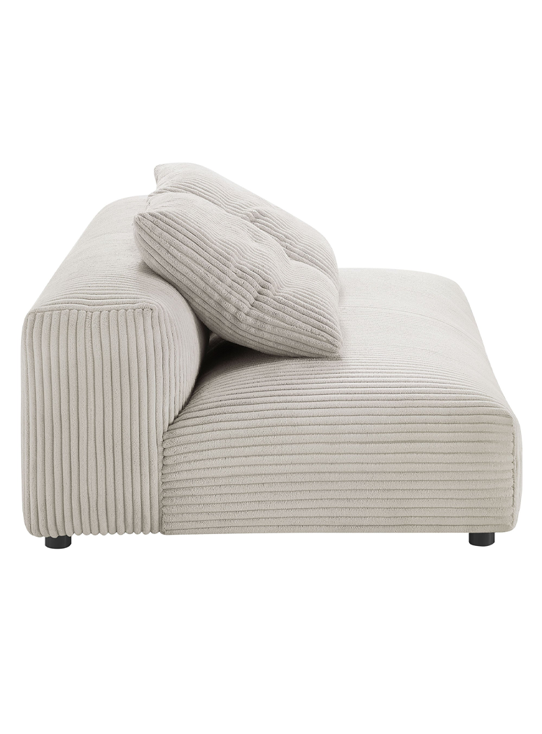 Aric Armless Sofa,almond