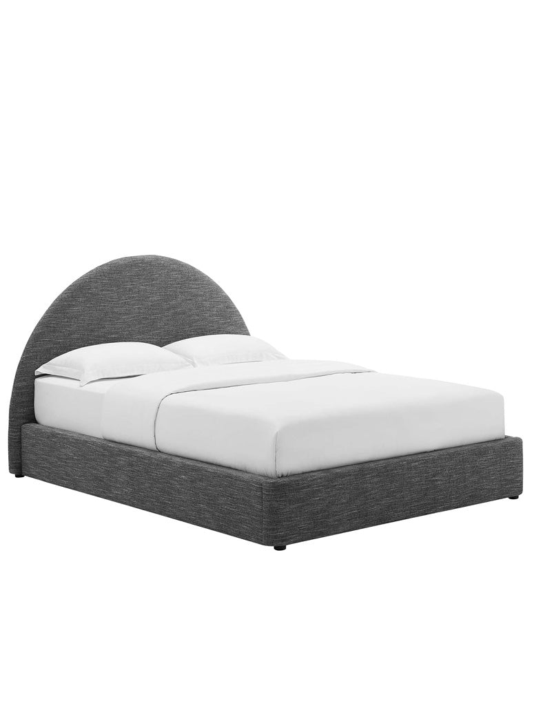 Hutch Queen Bed,weave slate