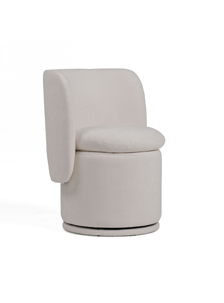 Thalyn Dining Chair,ivory