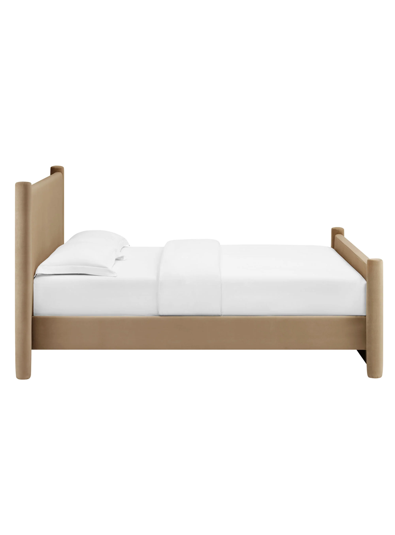 Mariselle King Plaform Bed,Taupe