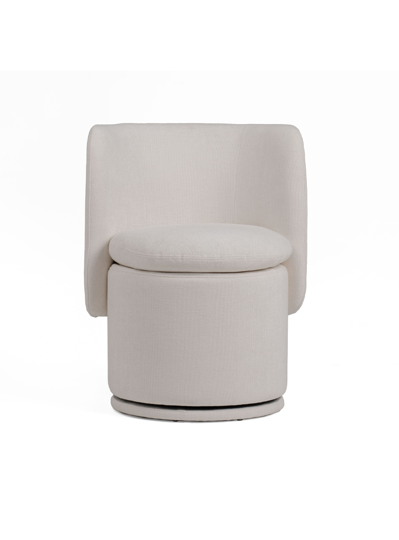 Thalyn Dining Chair,ivory