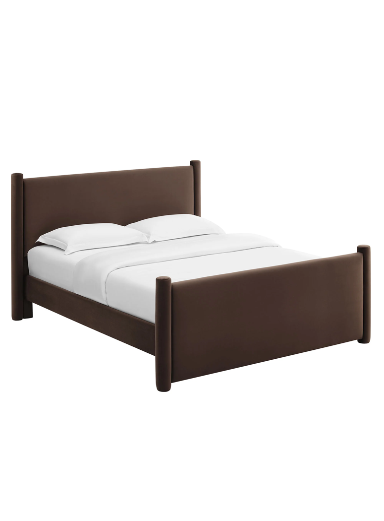 Mariselle Full Plaform Bed,Chocolate Brown