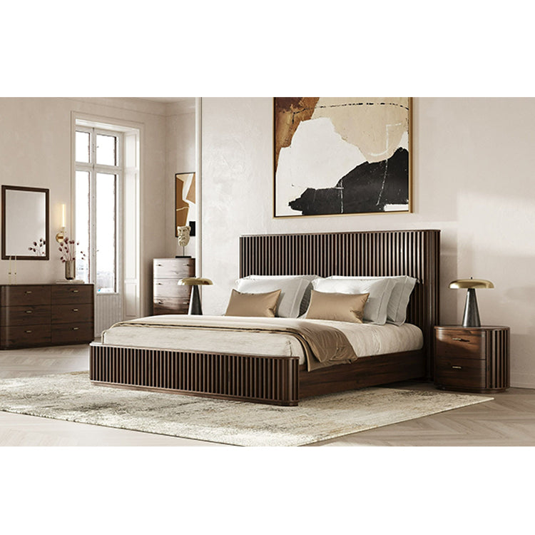 Acacia Walnut King Bed