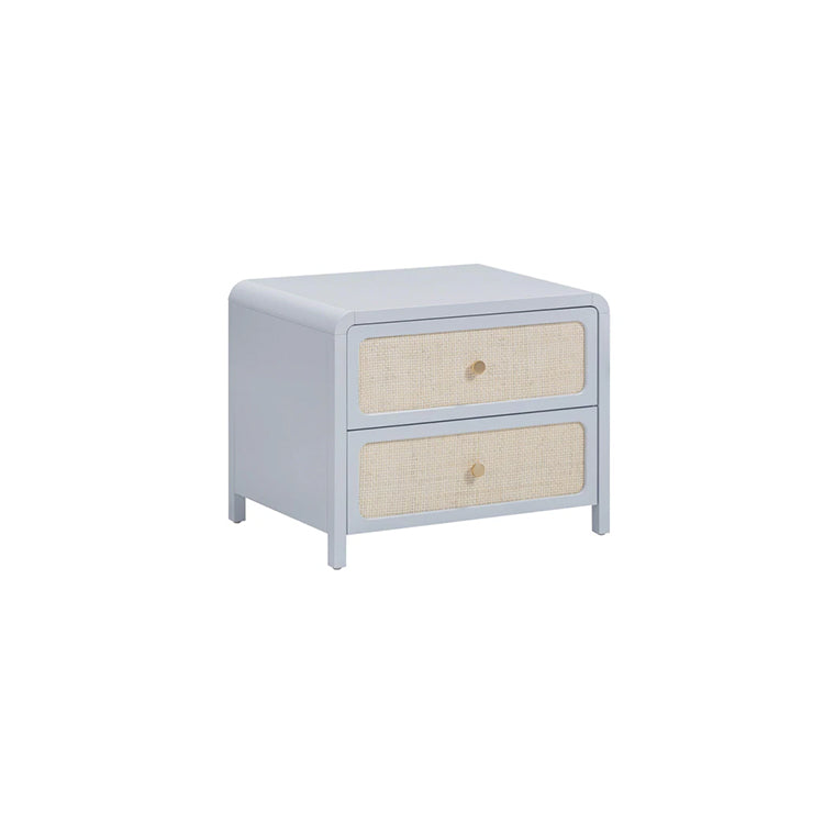 Pattie Rattan Nightstand, Blue
