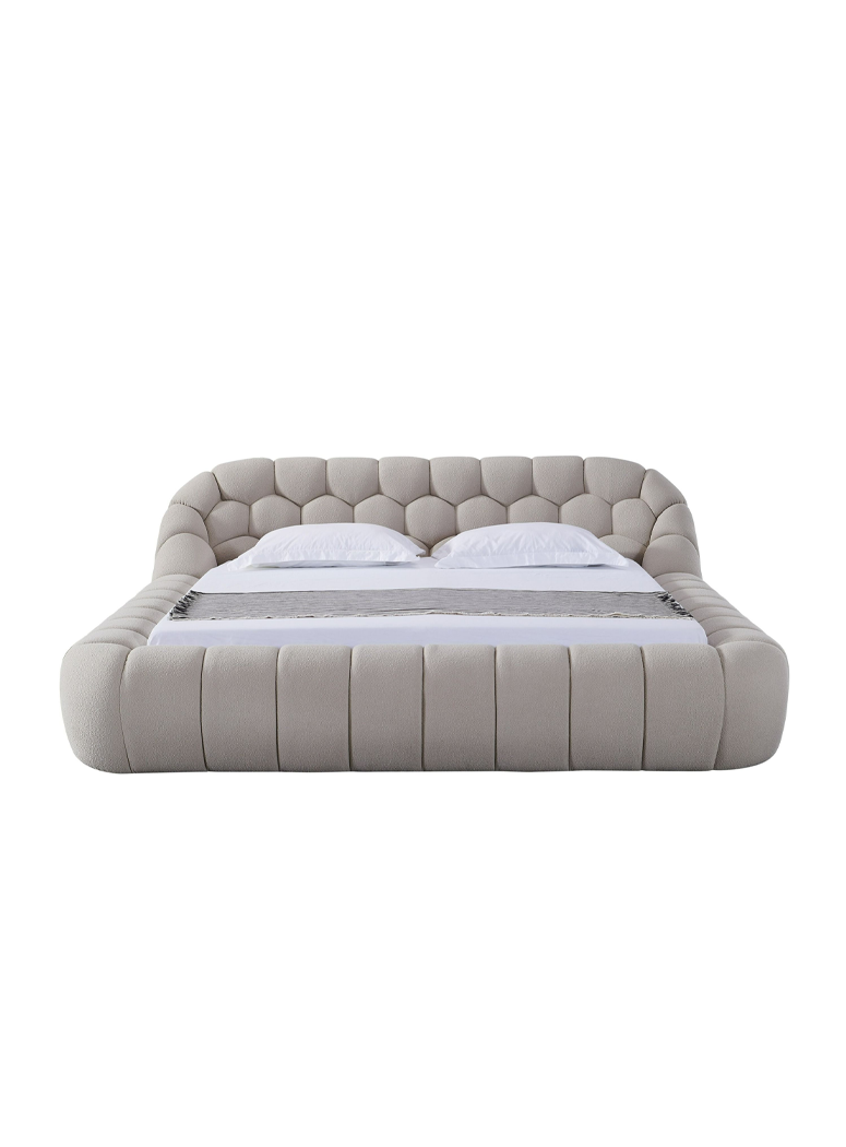 Veridian Queen Bed, beige