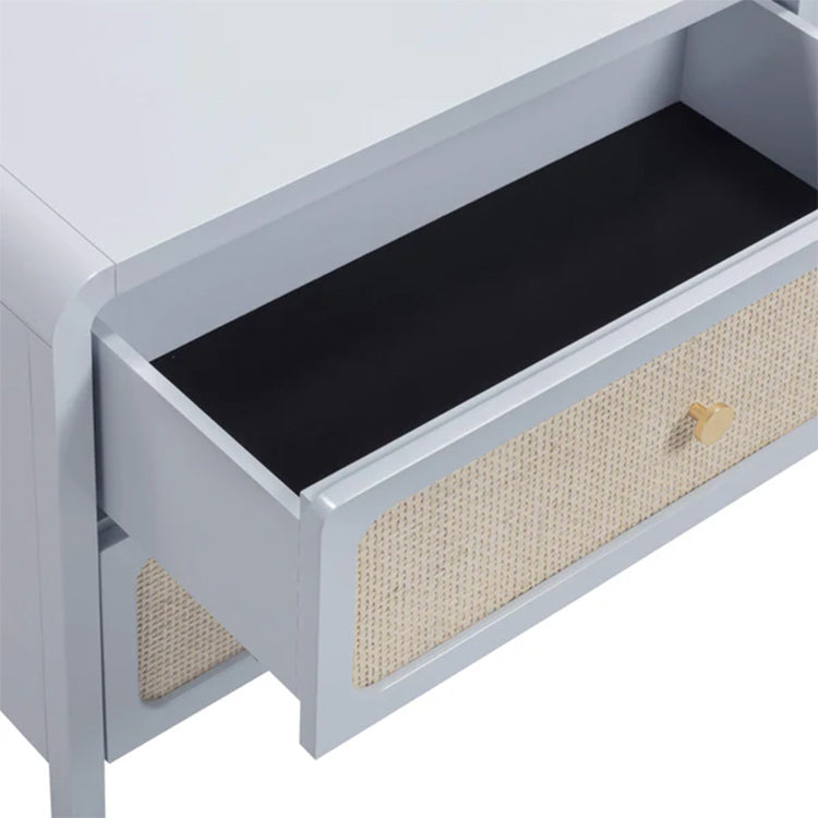 Pattie Rattan Nightstand, Blue