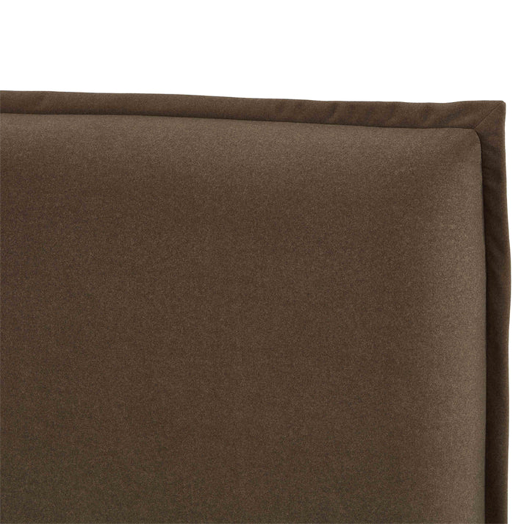 Mel Mohei Velvet King Bed, Brown