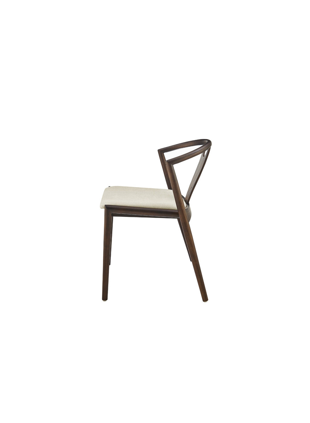 Arcadia Dining Chair, dark walnut