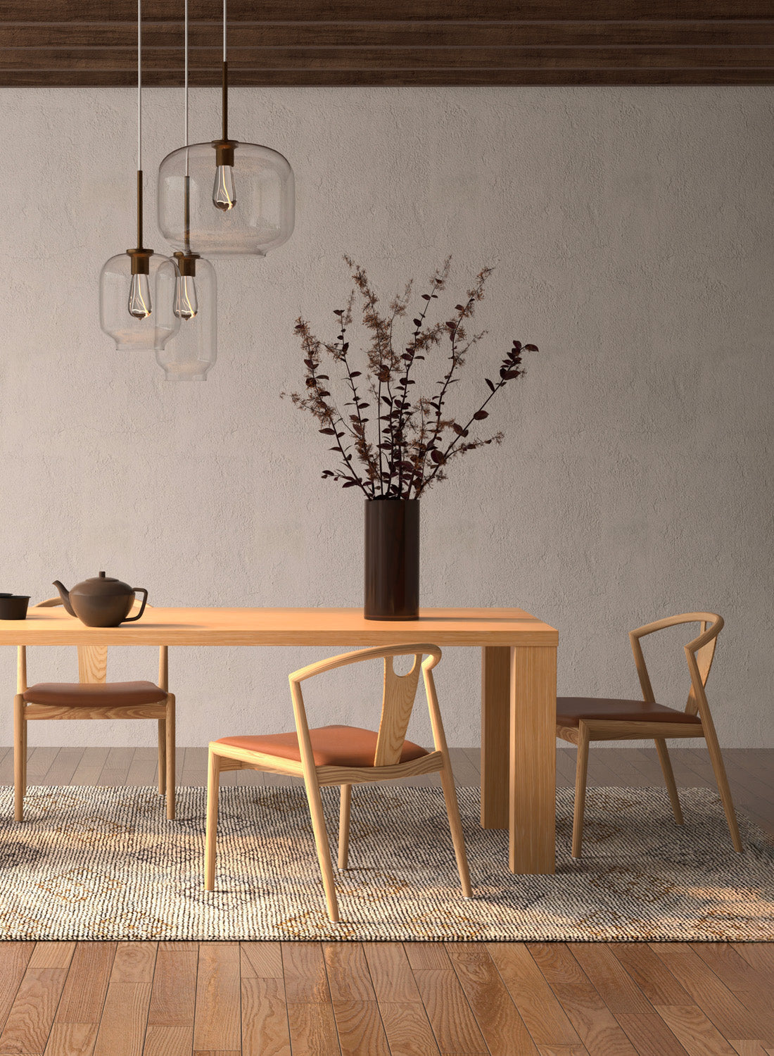 Arcadia Dining Chair, tan natural