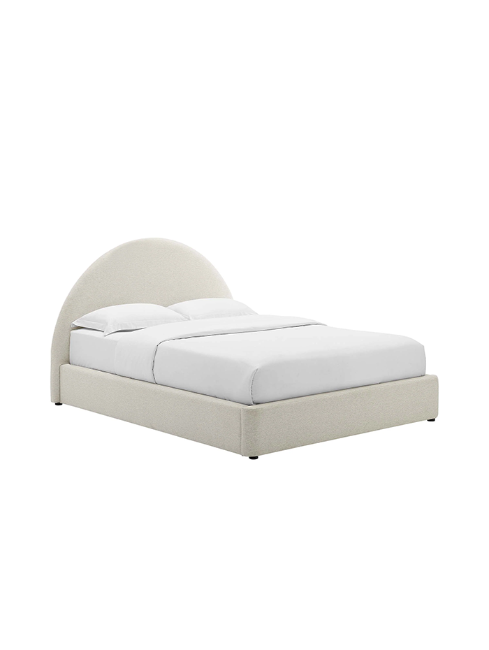 Resorts Upholstered Full Bed, Ivory