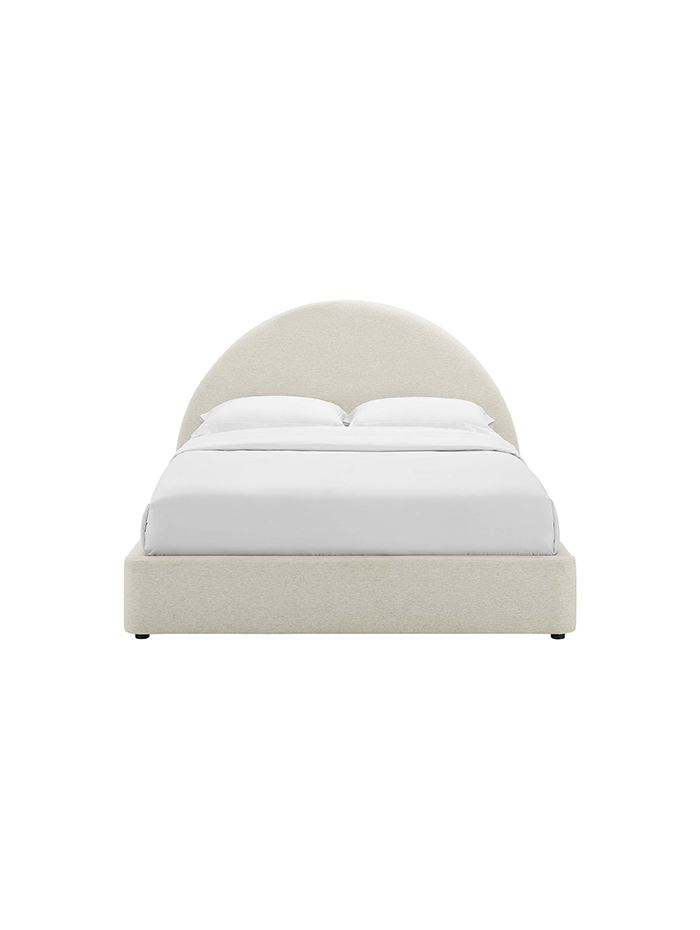 Resorts Upholstered Queen Bed, Ivory