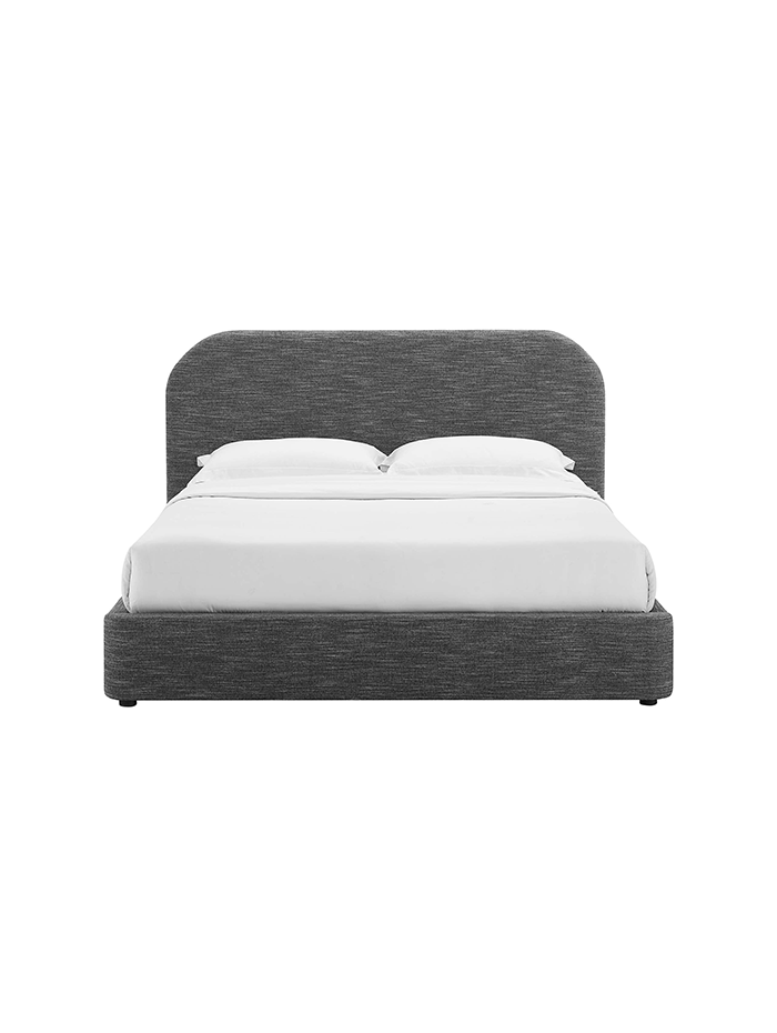 Heather Upholstered King Bed, Slate