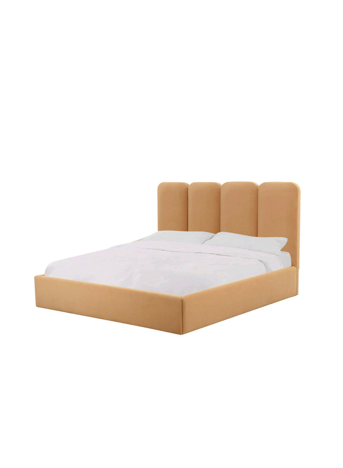 Parav Velvet Bed, Honey