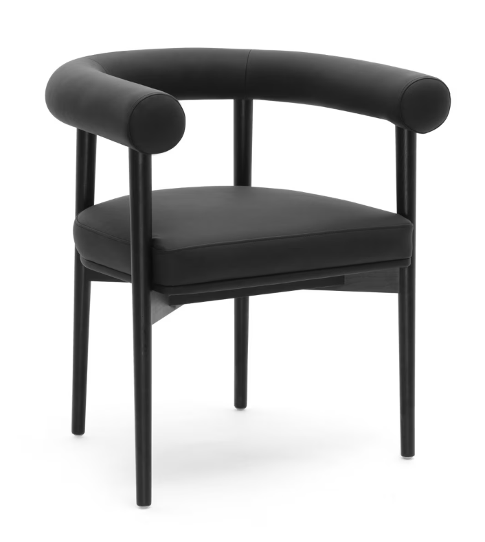 Para Vegan Leather Dining Chair, Black