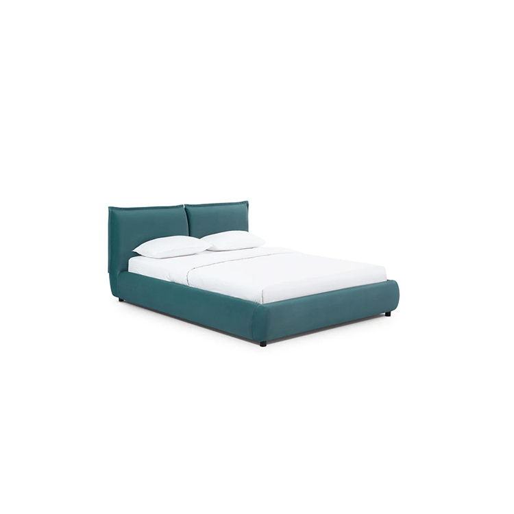 Mel Mohei Velvet Queen Bed, Teal