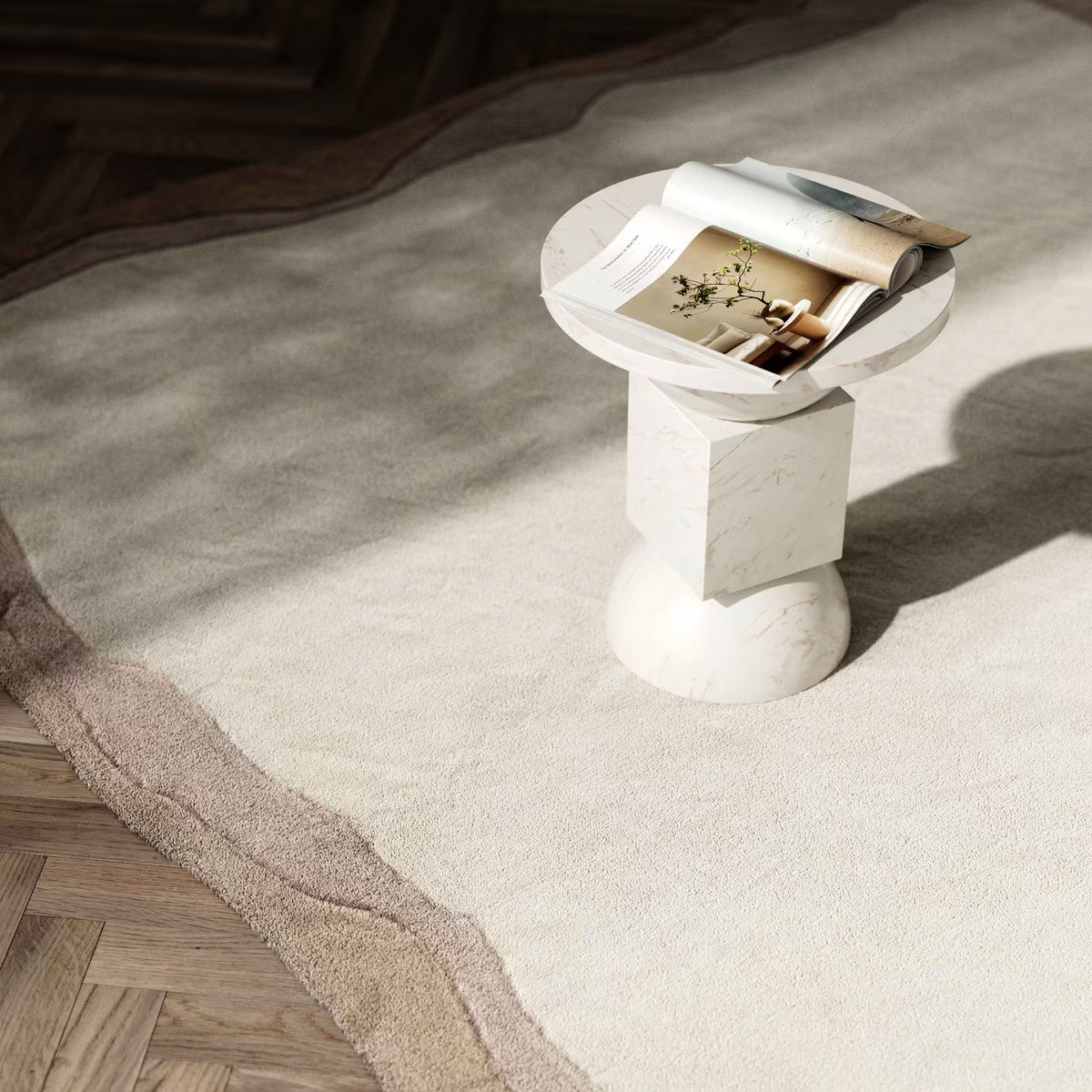 Tamy Tan 5'x7' Rectangular Floor Rug