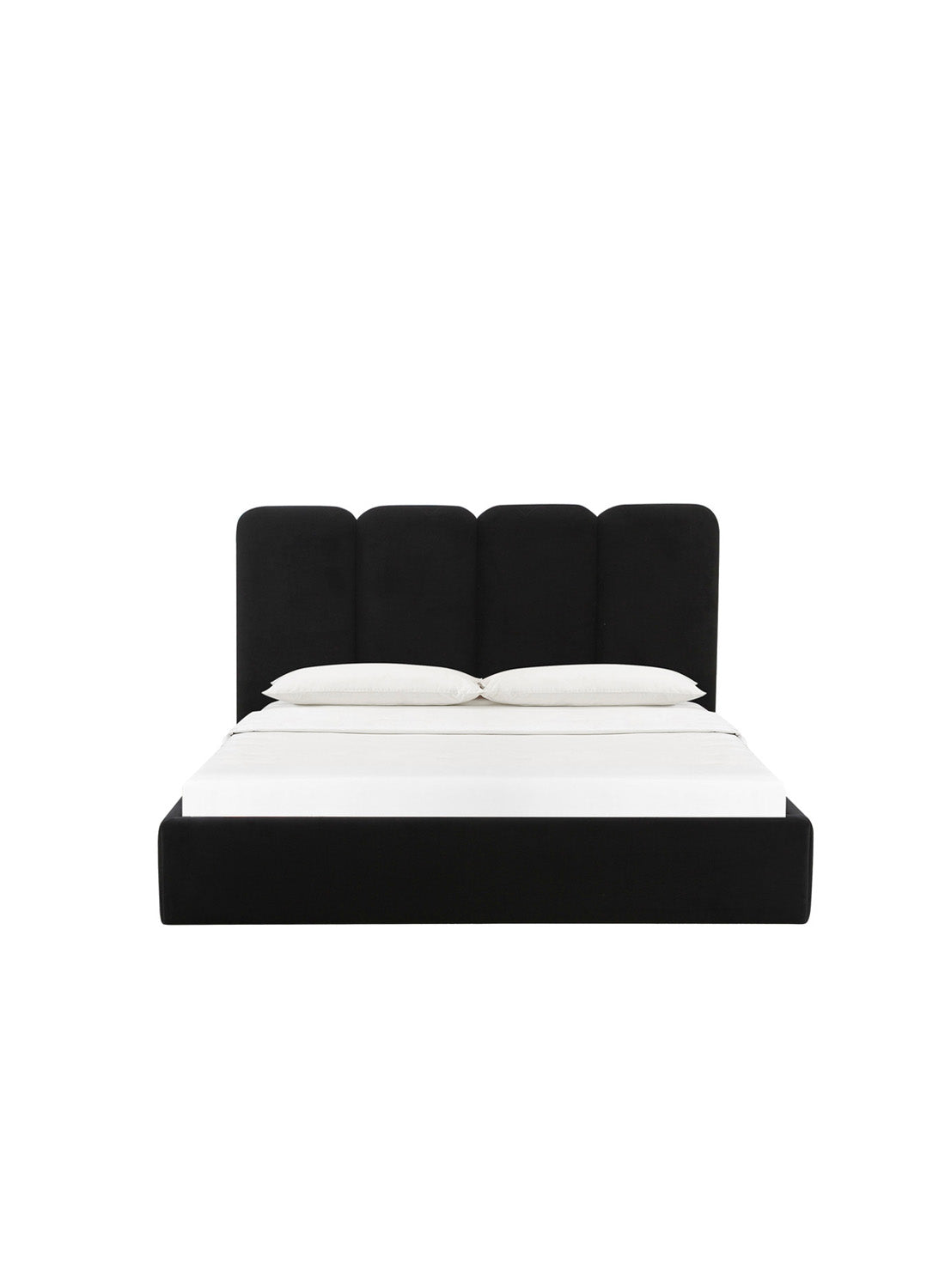 Parav Velvet Bed, black