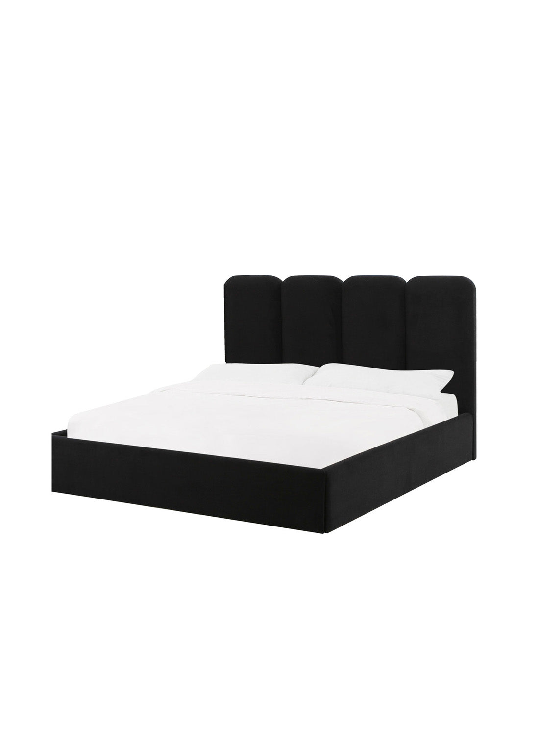 Parav Velvet Bed, black