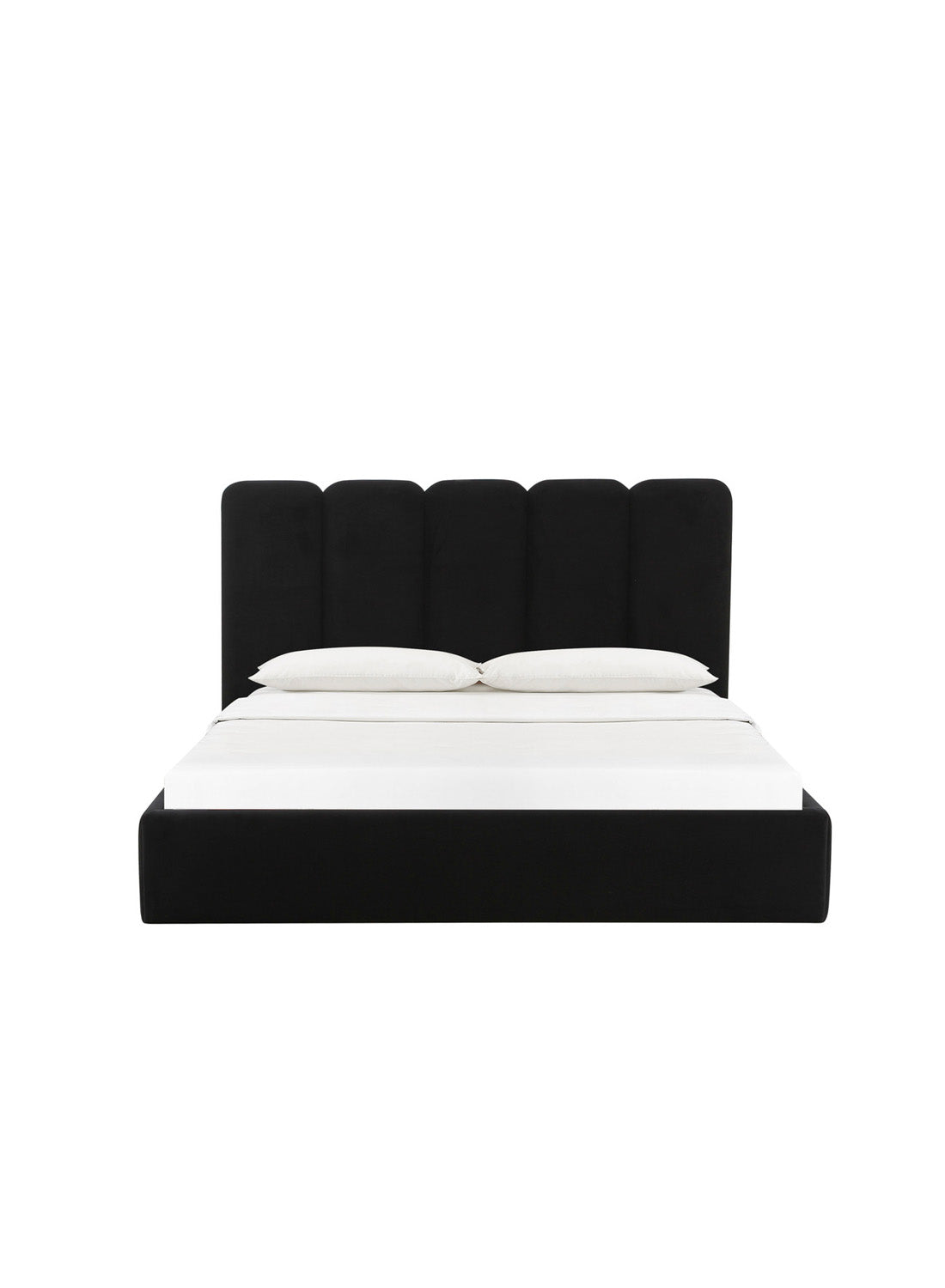 Parav Velvet Bed, black
