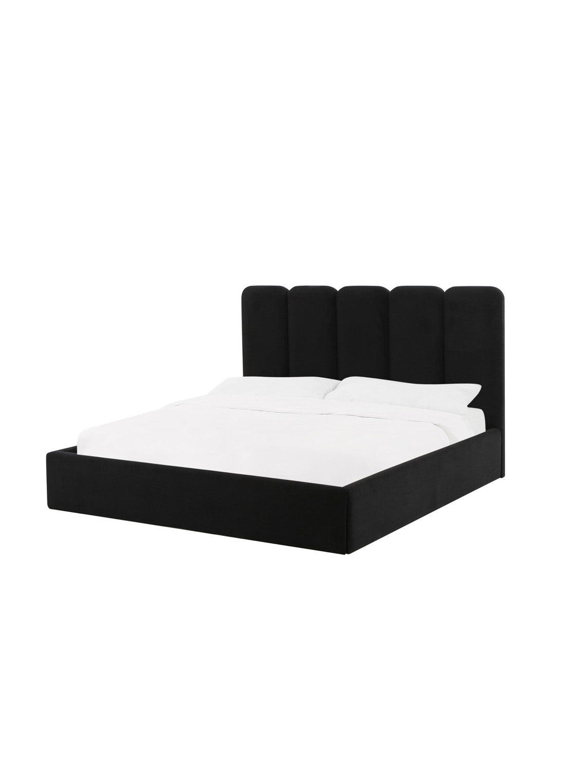 Parav Velvet Bed, black