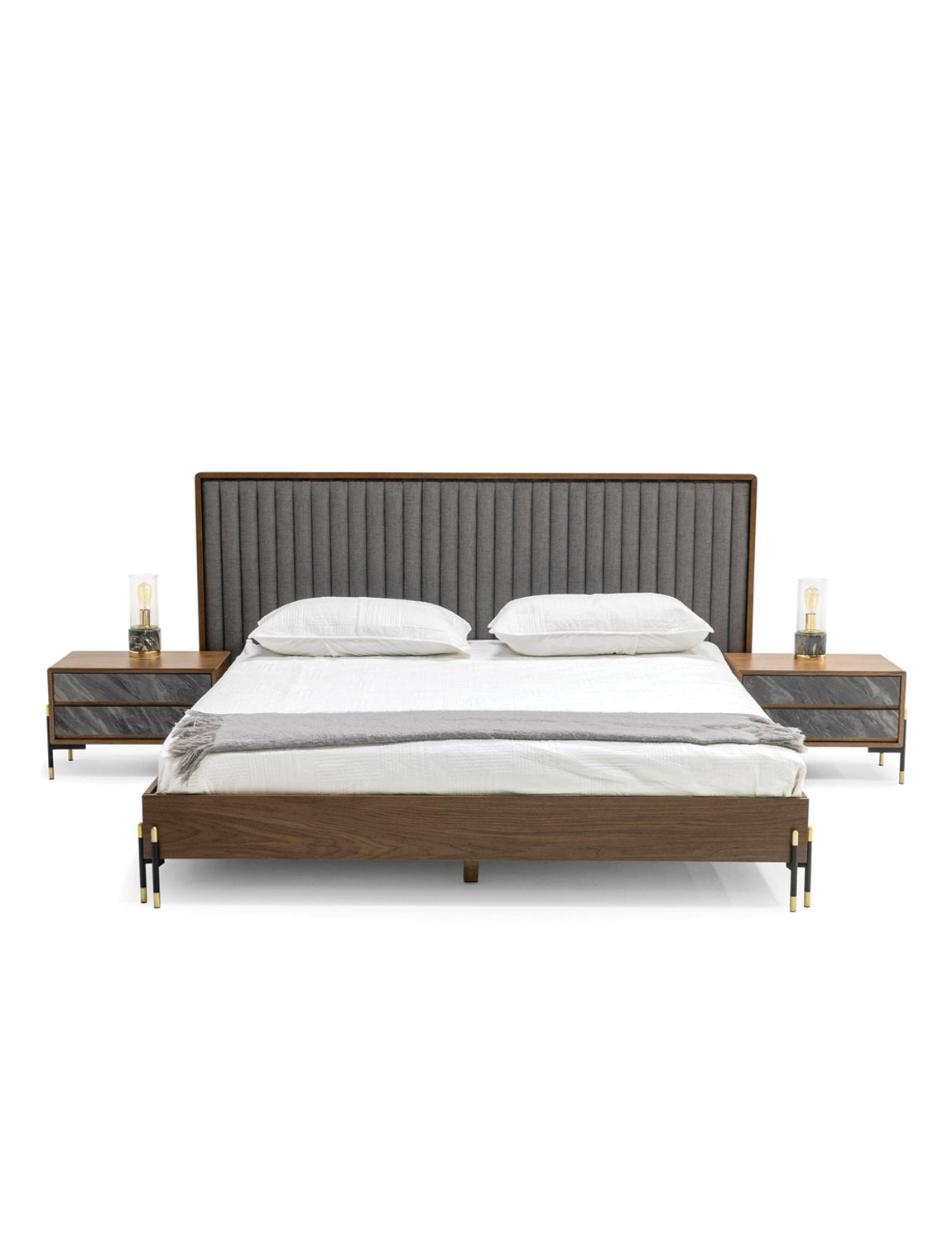 Everett Walnut Bed