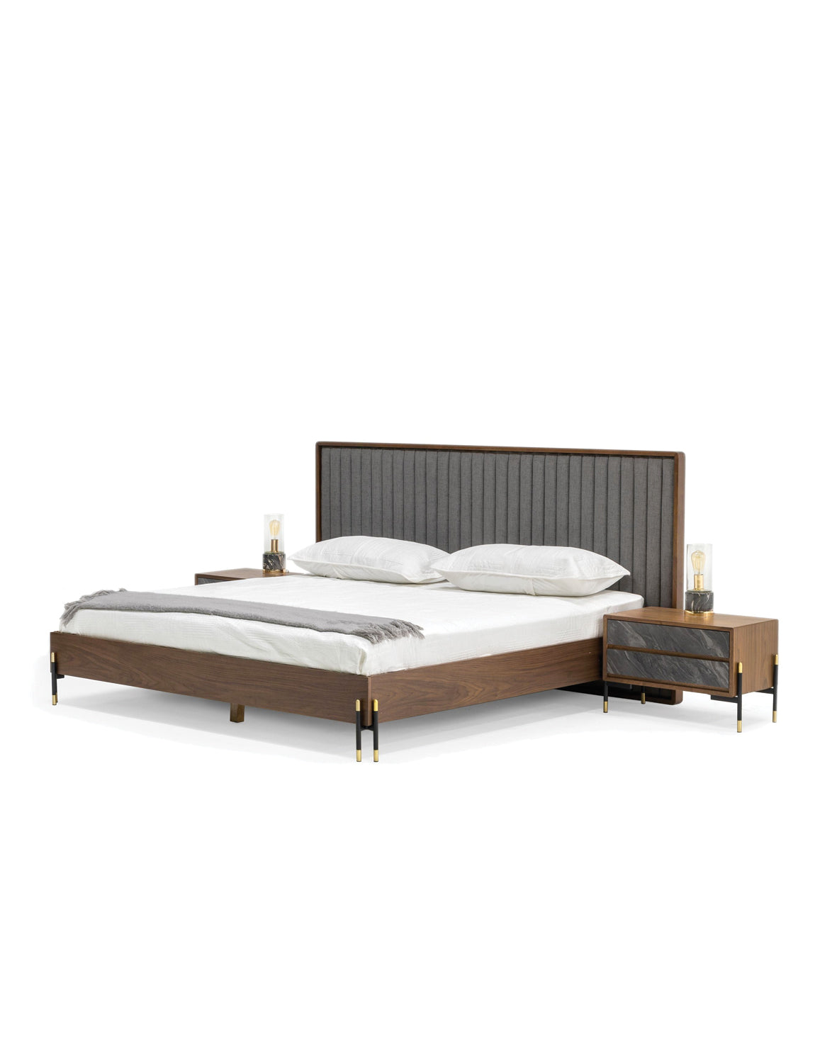 Everett Walnut Bed
