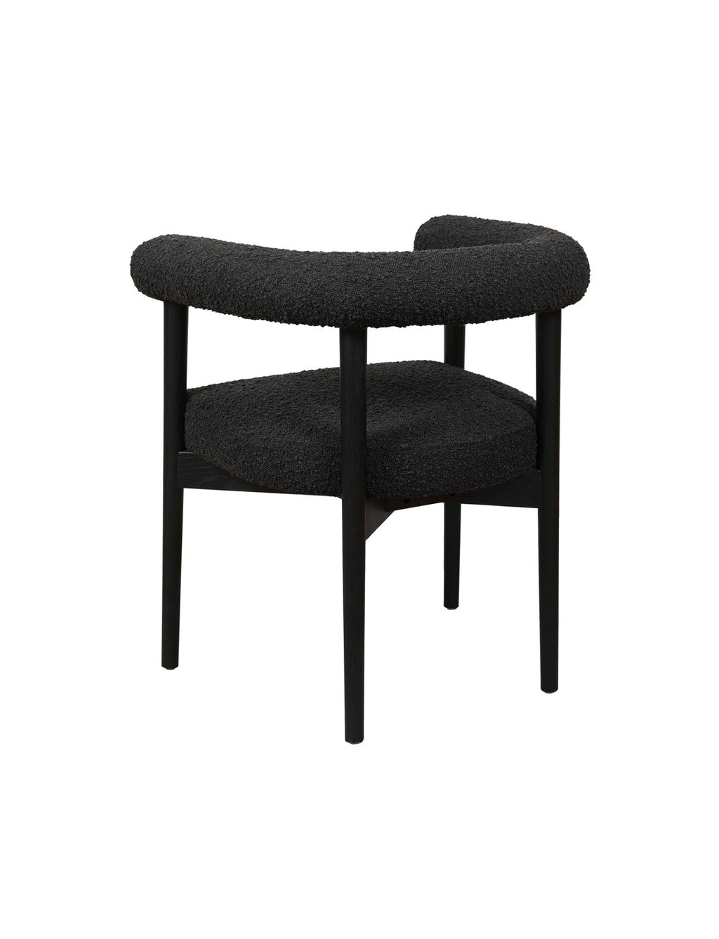 Almond Boucle Dining Chair