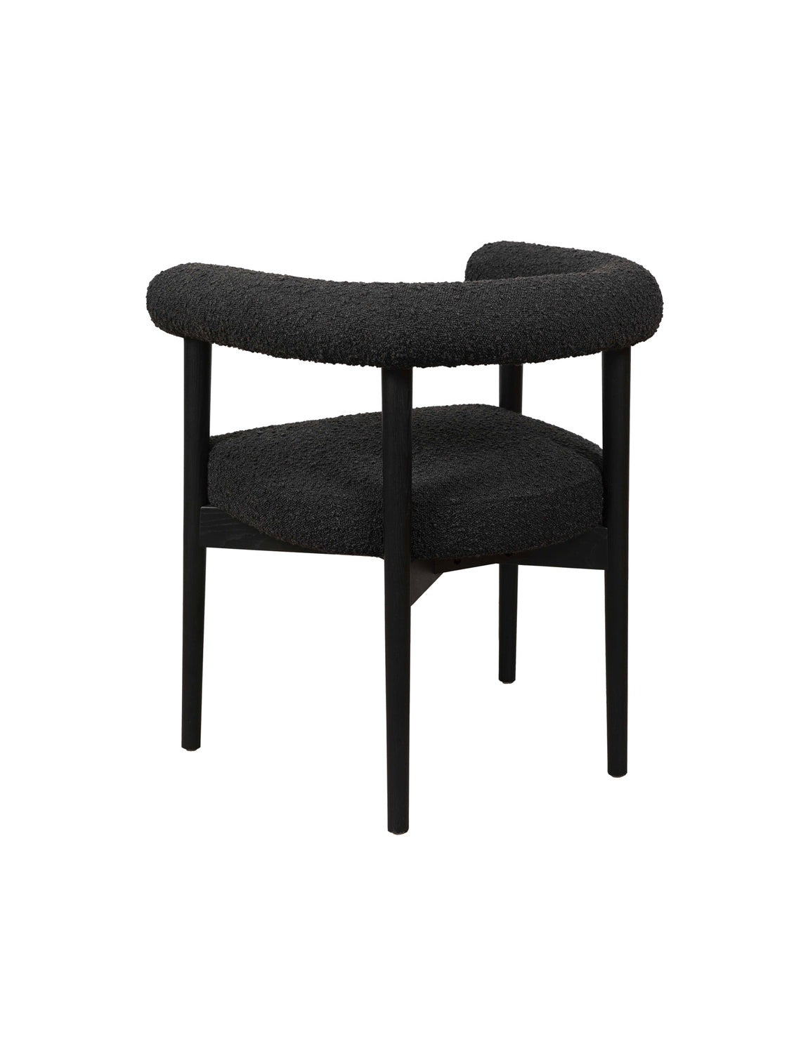 Almond Boucle Dining Chair