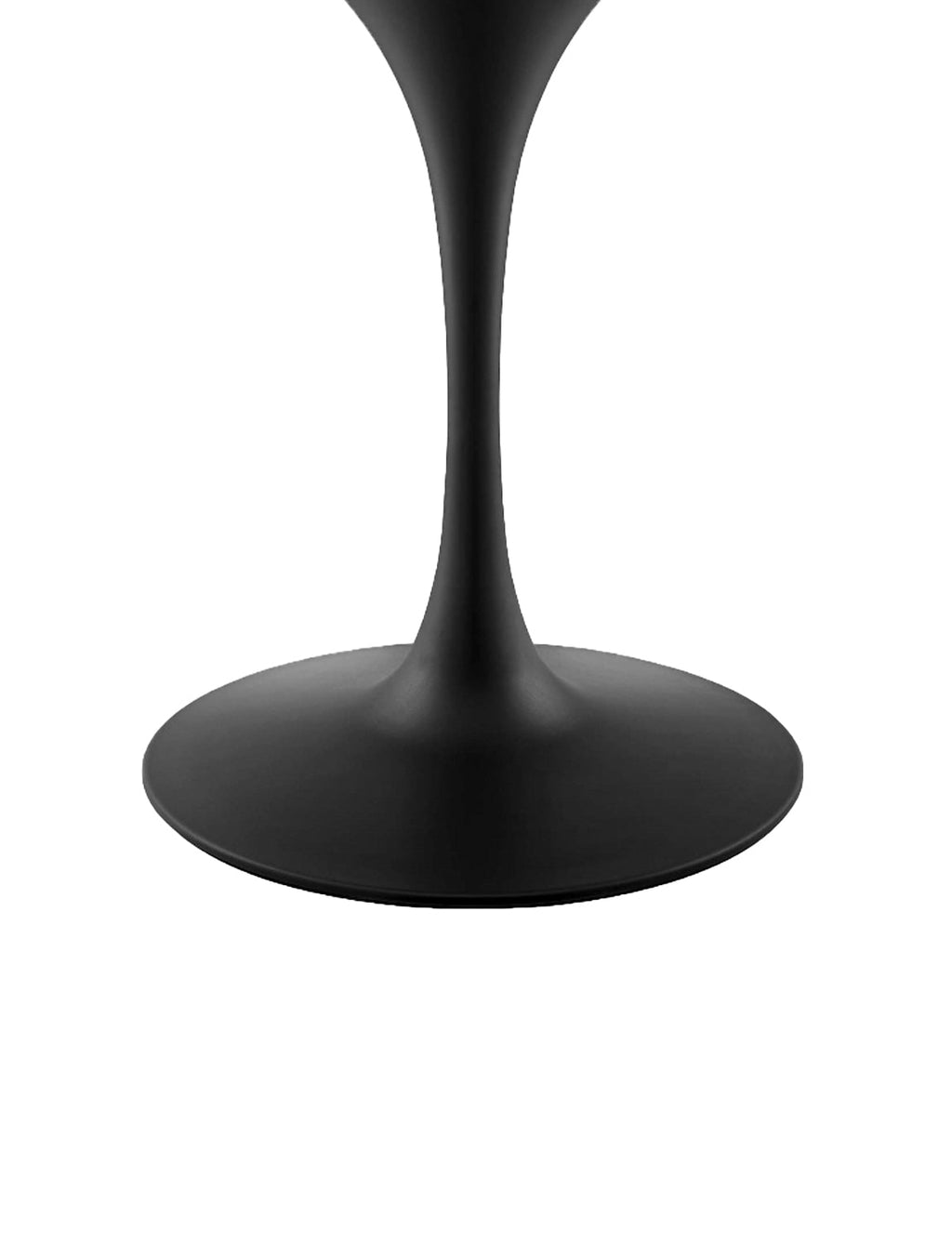 Lily Round Marble 40 Dining Table, black base