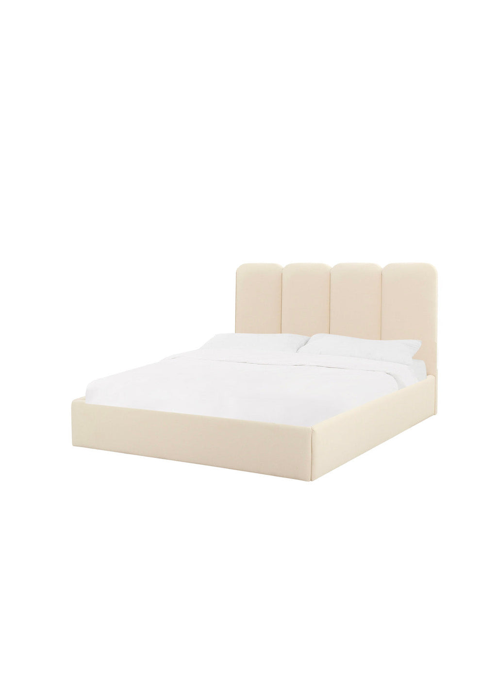 Parav Velvet Bed, cream