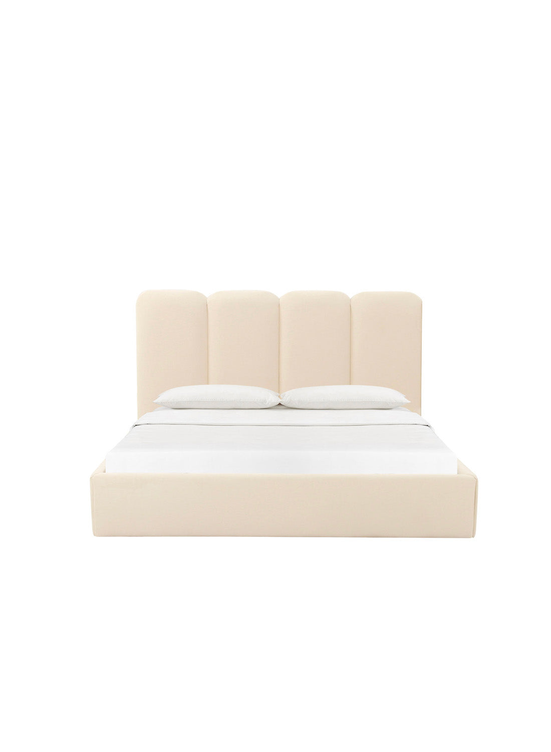 Parav Velvet Bed, cream