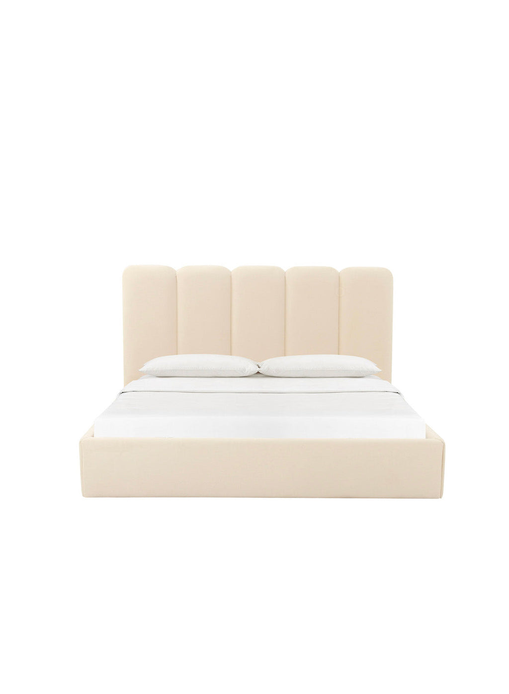 Parav Velvet Bed, cream
