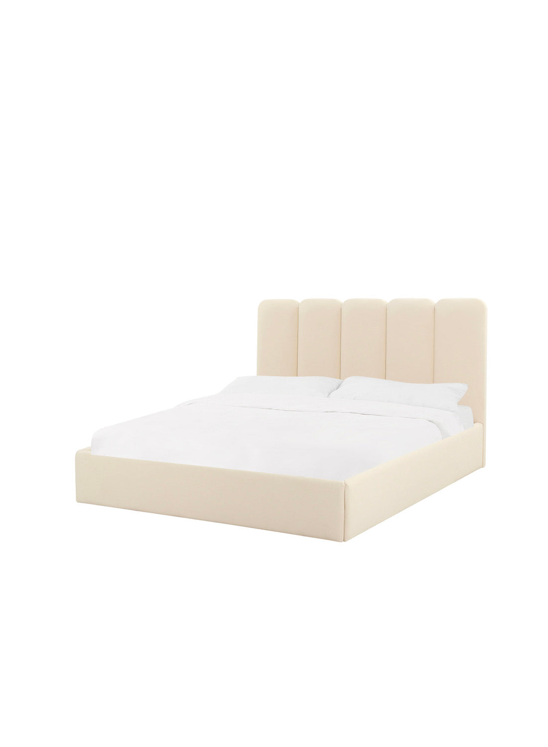 Parav Velvet Bed, cream