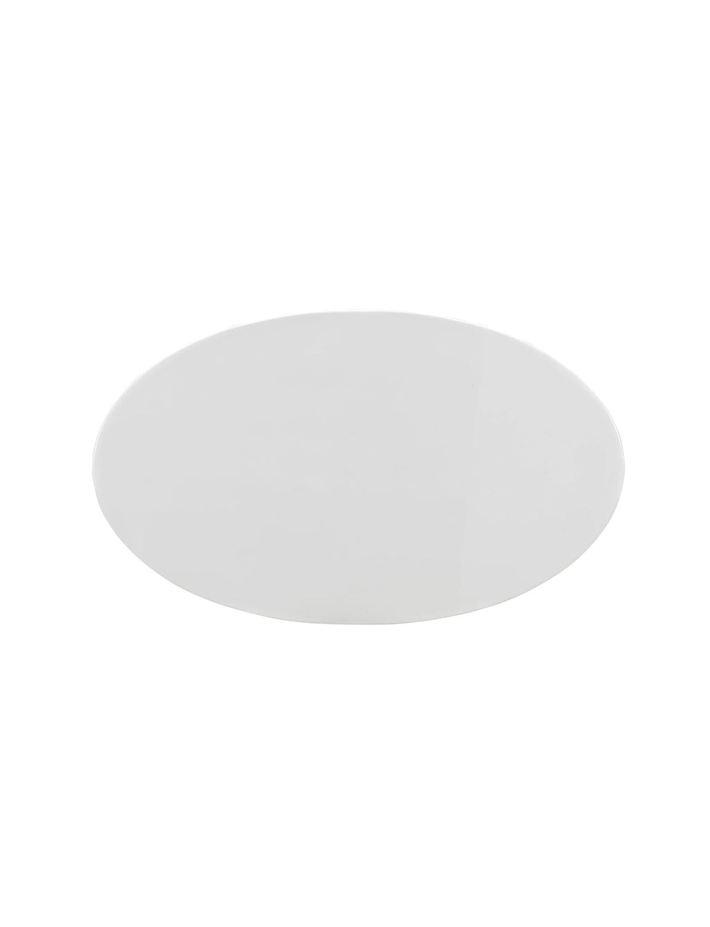 Lily White Oval 78 Dining Table, white base