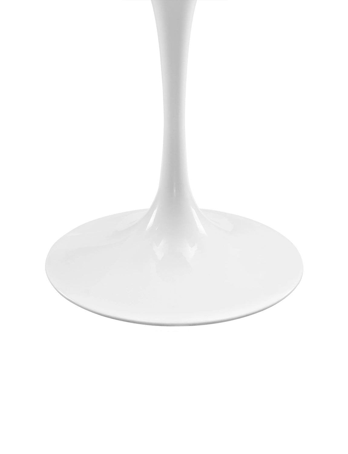 Lily White Oval 60 Dining Table, white base