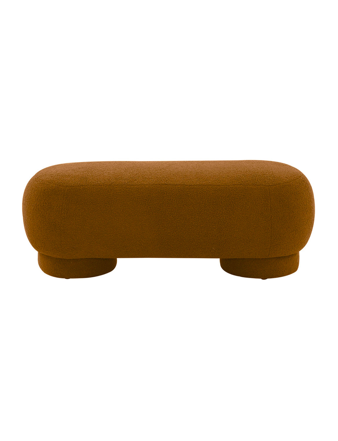 Bagel Vegan Shearling Ottoman