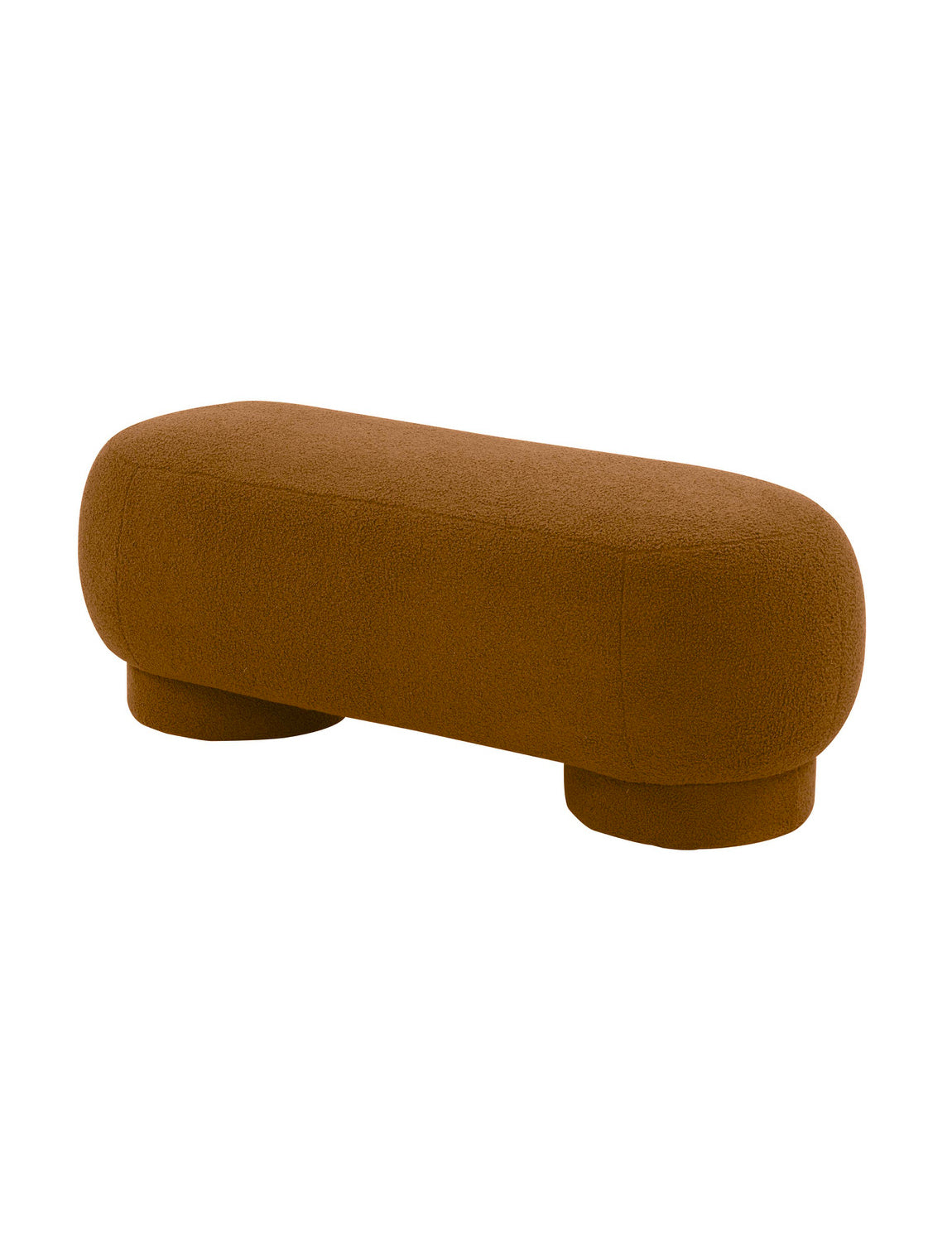 Bagel Vegan Shearling Ottoman